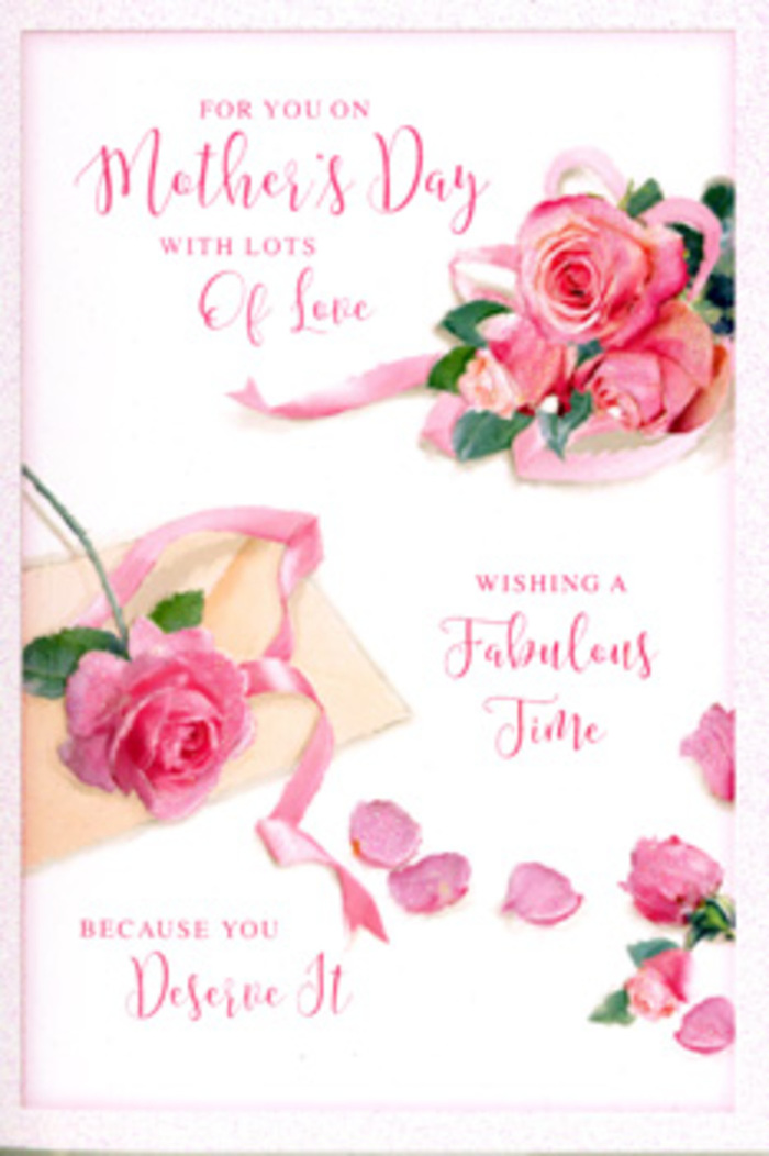 The Mother's Day card pictured is styled like a small work of floral art, reminiscent of a bouquet arranged by an experienced Harlesden florist who knows just how to let roses speak for themselves. Against a crisp, white background, lush pink roses bloom in generous clusters, their petals layered in soft spirals of blush, rose, and gentle coral-pink. Each flower appears almost three-dimensional, the subtle shading and highlights suggesting the velvety touch of fresh petals that might have been picked on a mild spring morning. Scattered around the main bouquet, loose petals rest lightly, some overlapping, some drifting away, creating a romantic, slightly whimsical frame that feels as spontaneous as blossoms falling from a vase on a table near Harlesden station. A pastel ribbon weaves delicately around the largest cluster, its satin texture implied through the way light glides along its surface, tying the elements together much like a hand-tied posy. Elegant calligraphy in warm, looping script carries a loving Mother's Day message, wrapping around the florals without crowding them, as if spoken softly rather than shouted. The lighting is gentle and even, with no harsh contrasts, giving the scene a cosy, inviting warmth that mirrors the feeling of bringing flowers home from a local shop after strolling down Harlesden High Street. There is an air of thoughtful celebration in the design - a blend of artistry, tenderness, and appreciation - making this card feel like the paper companion to a fresh, fragrant bouquet ready to be delivered to mums and mother figures across the neighbourhood.